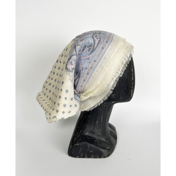 Vintage Fringe Bandana Scarf Headband Boho Hippie Bohemian Coastal Cowgirl Y2K - Picture 3 of 7